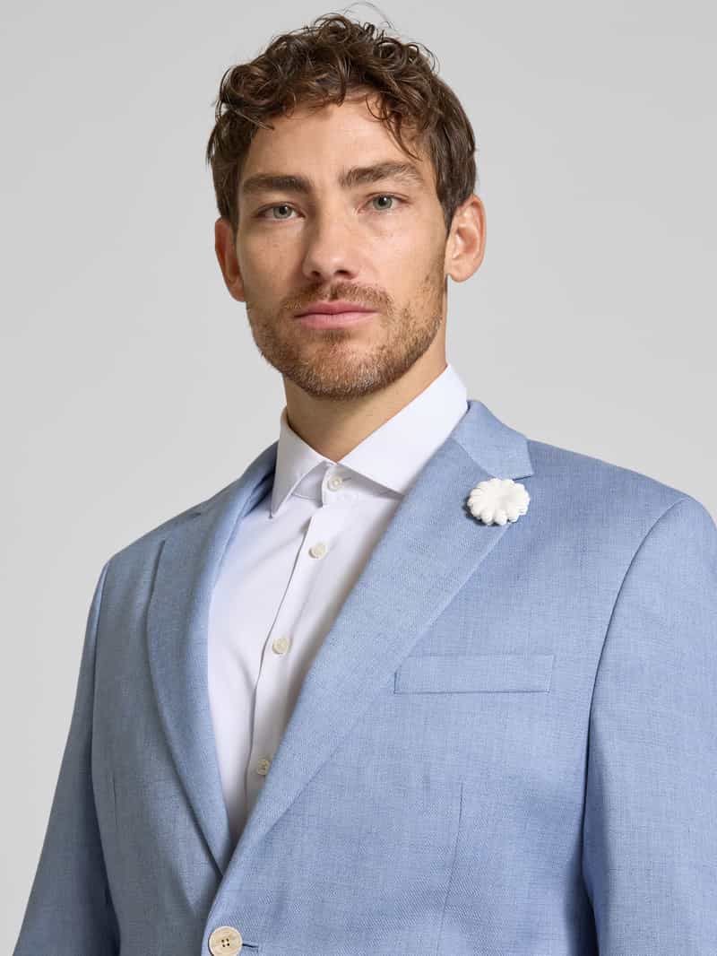 MCNEAL Slim fit linnen colbert met knoopsluiting