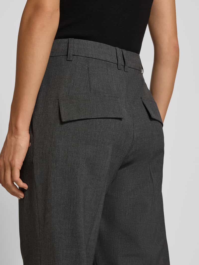 Marc Cain Wide fit broek met persplooien