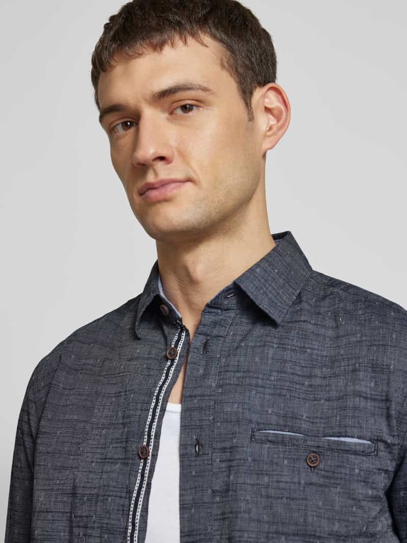 Tom Tailor Regular fit vrijetijdsoverhemd van puur katoen