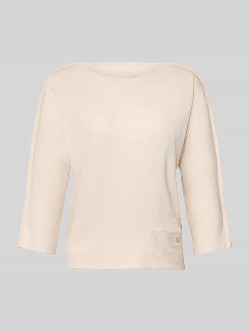 Marc Cain T-shirt met boothals en 3 4-mouwen
