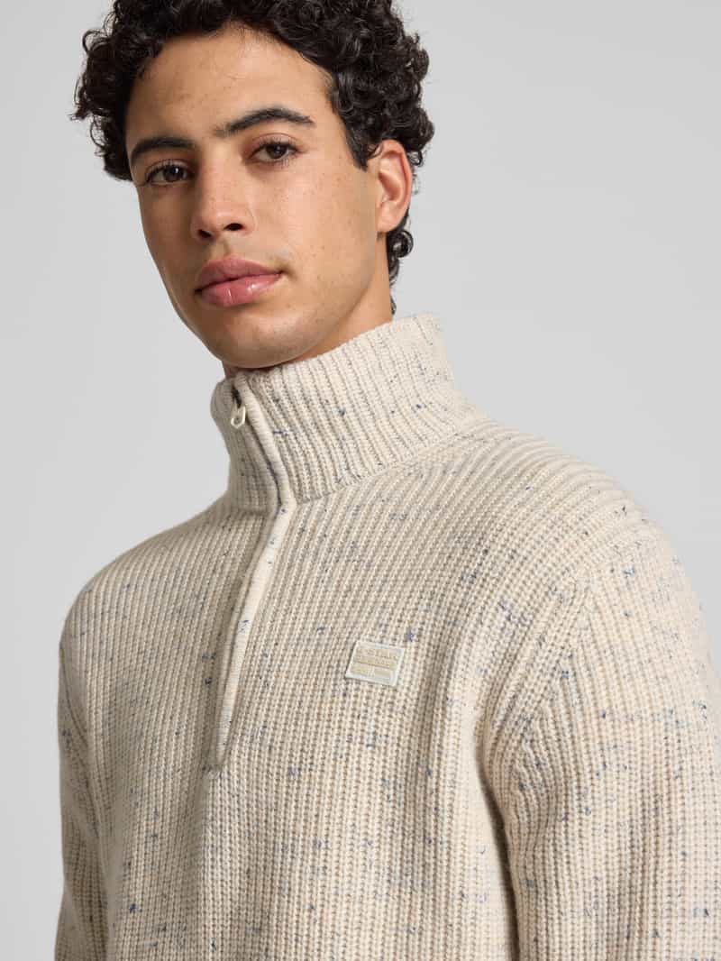 G-Star Raw Gebreide pullover met ribboorden
