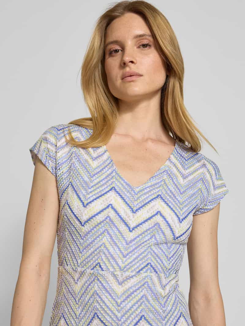 s.Oliver BLACK LABEL Getailleerde midi-jurk van gebreide jersey