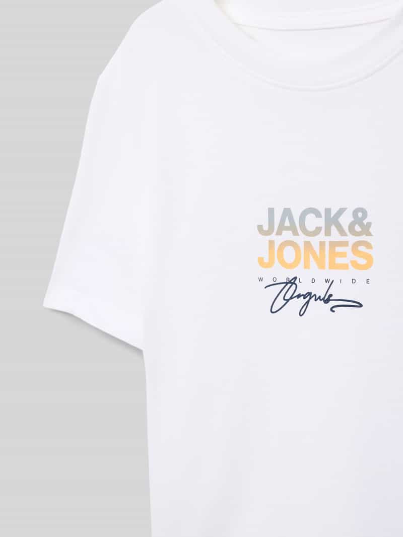 jack & jones T-shirt met labelprint model 'CANGGU'