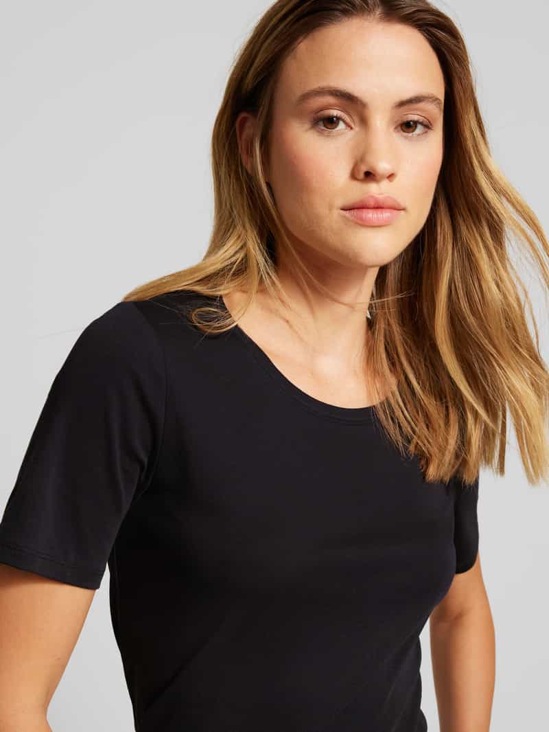 s.Oliver RED LABEL Slim fit T-shirt van puur katoen i interlock-jersey-kwaliteit