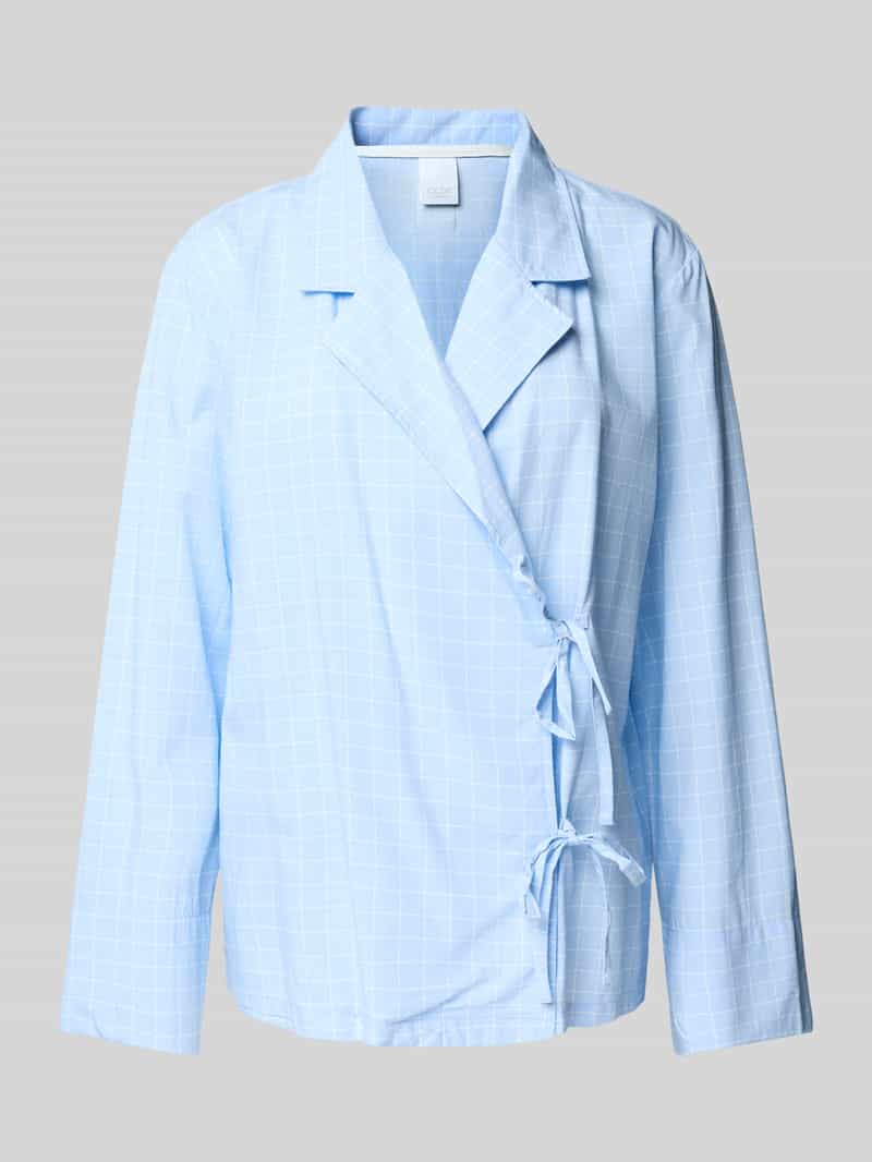 Regular fit blouse met reverskraag, model 'Nanny'
