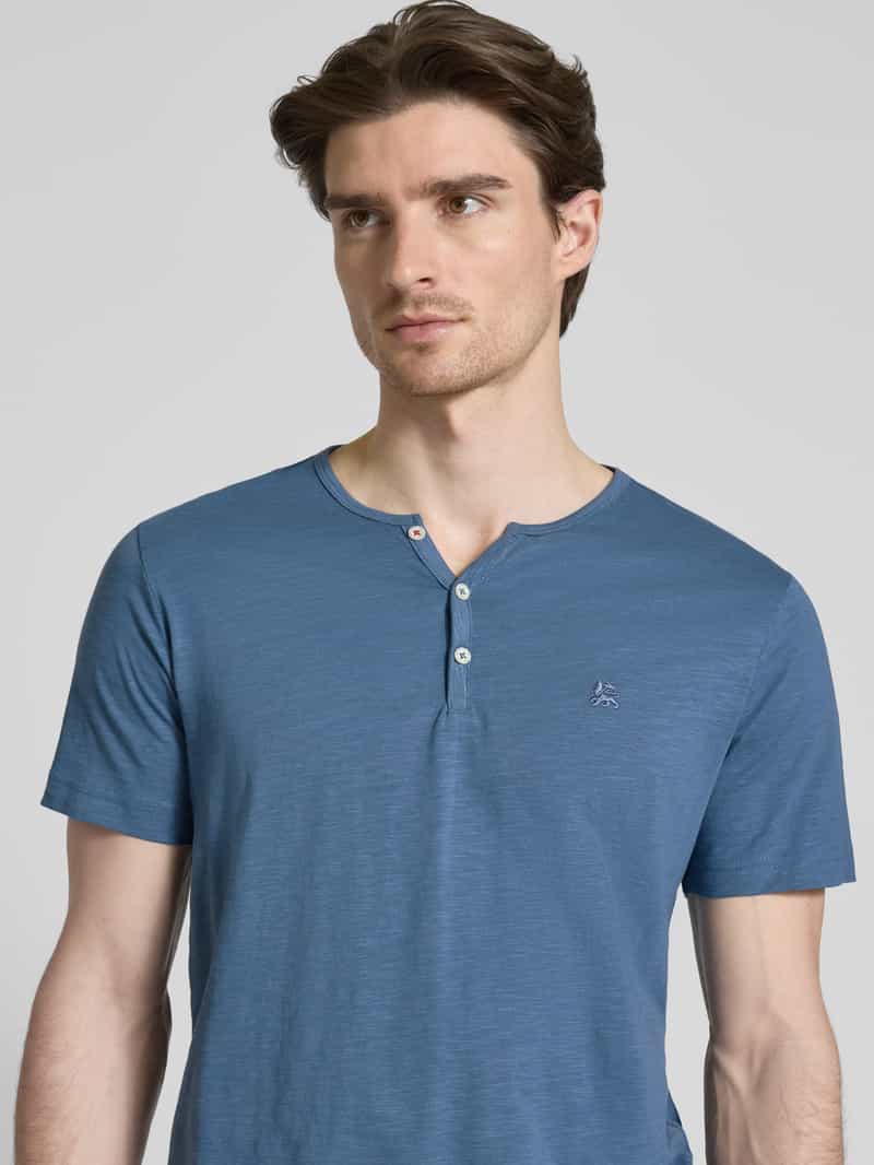 Lerros T-shirt met serafinohals