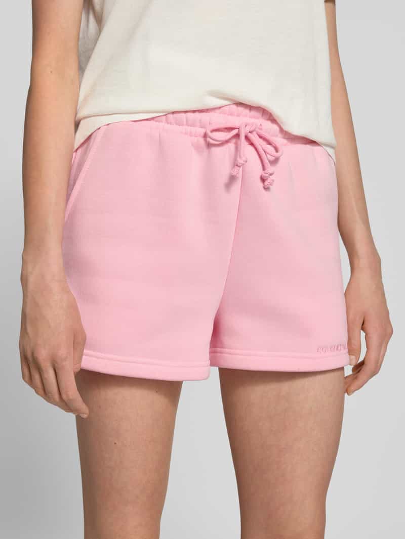 Colourful Rebel Regular fit sweatshorts met labelstitching