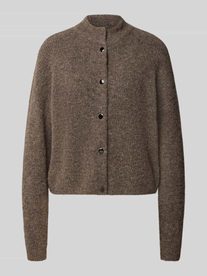 Regular fit cardigan van mix van wol en alpaca model 'Alpha'