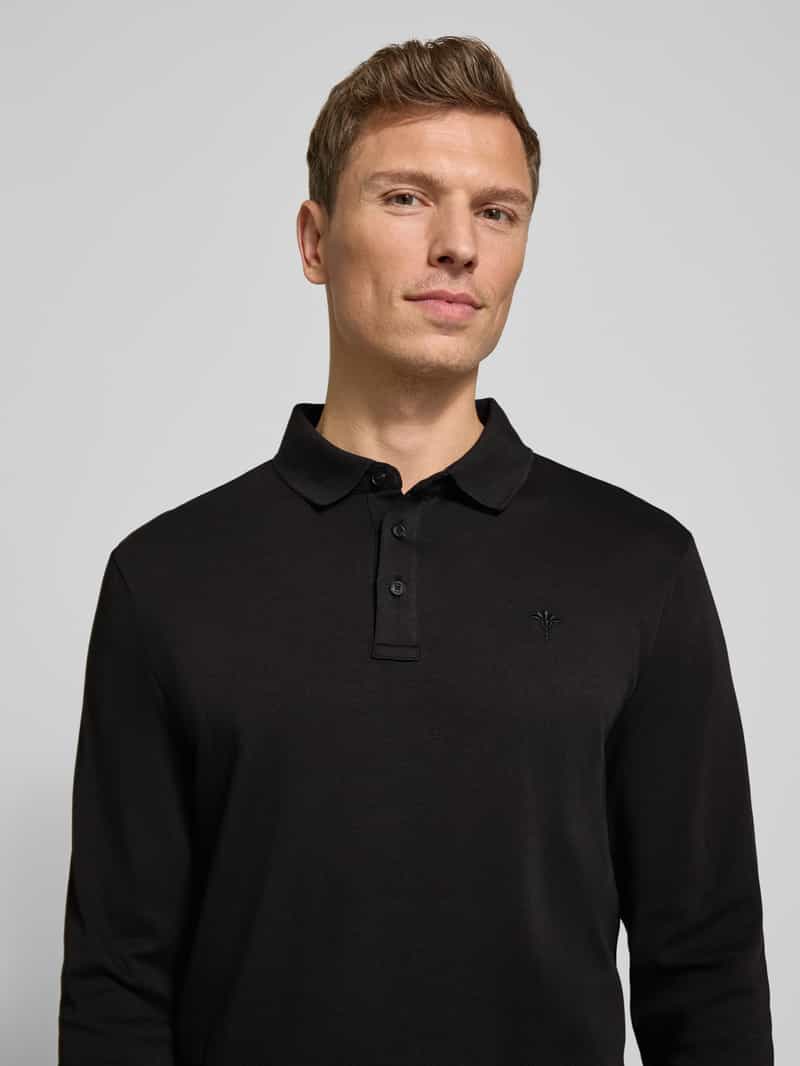 JOOP! Collection Regular fit poloshirt in design met lange mouwen model 'Pero'