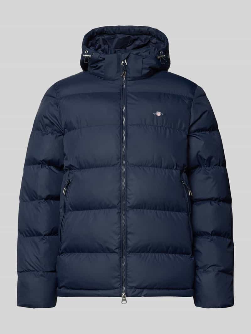 Gant Regular fit gewatteerd jack met logostitching model 'Cloud'