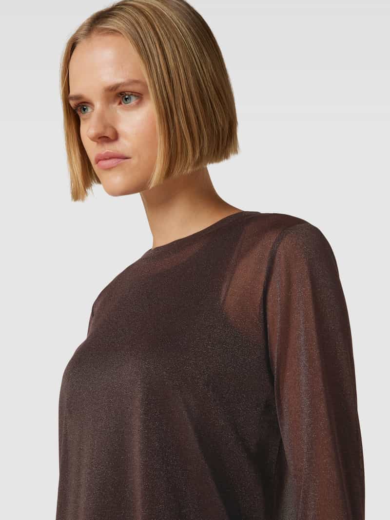 MaxMara Leisure Shirt met lange mouwen en effectgaren model 'ETRA'