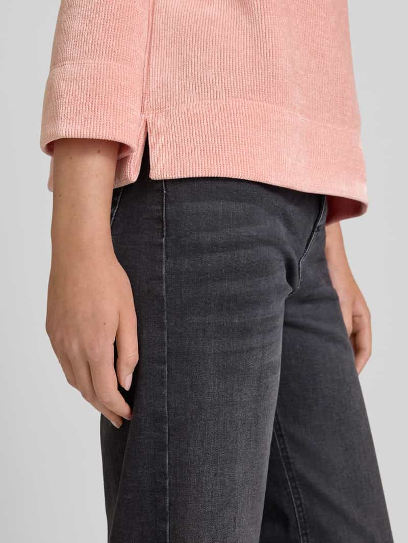 Opus Sweatshirt met opstaande kraag model 'Gelvet'