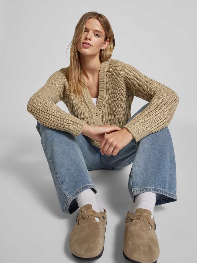 Noisy May Gebreid jack met knoopsluiting model 'CHARLIE