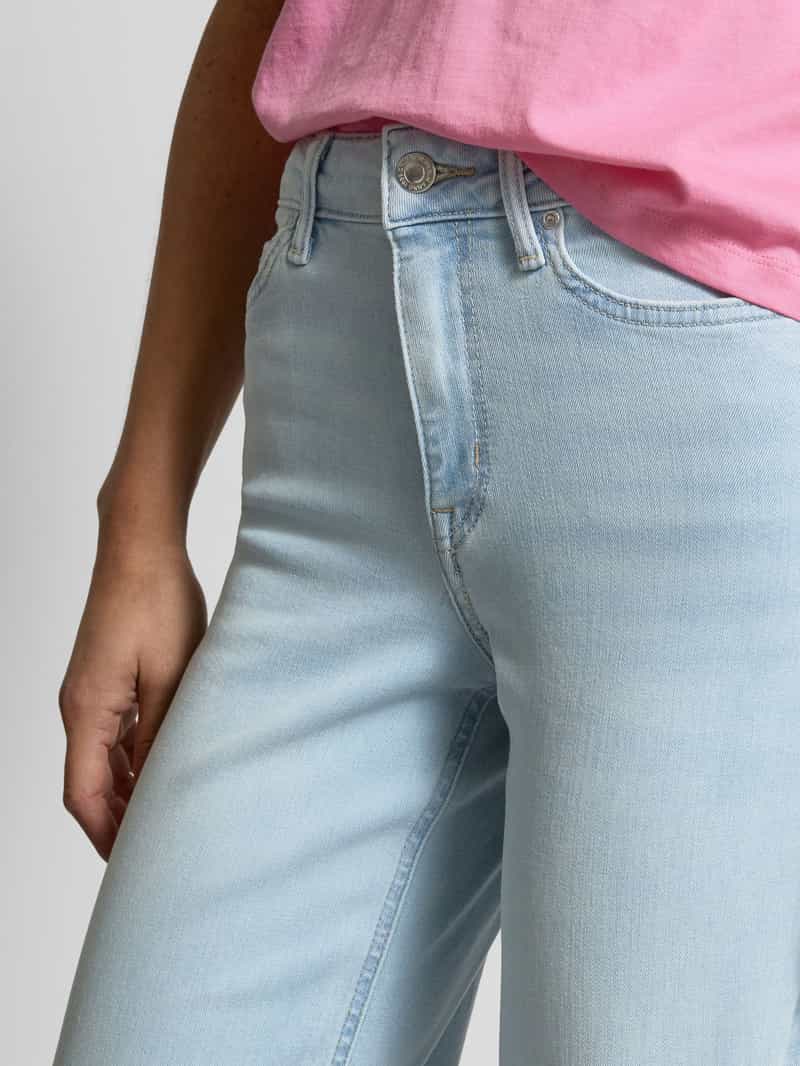 Only Loose fit wide leg jeans van katoenmix model 'MADISON'