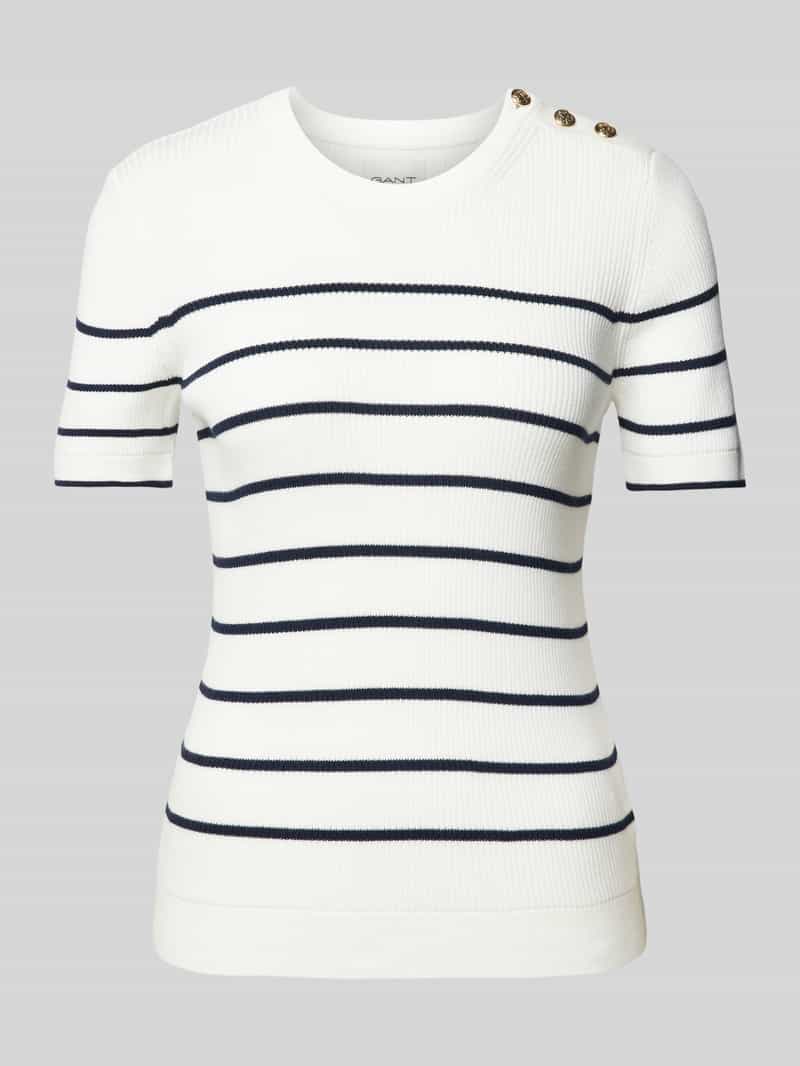 Gant Gebreide pullover met ribboorden