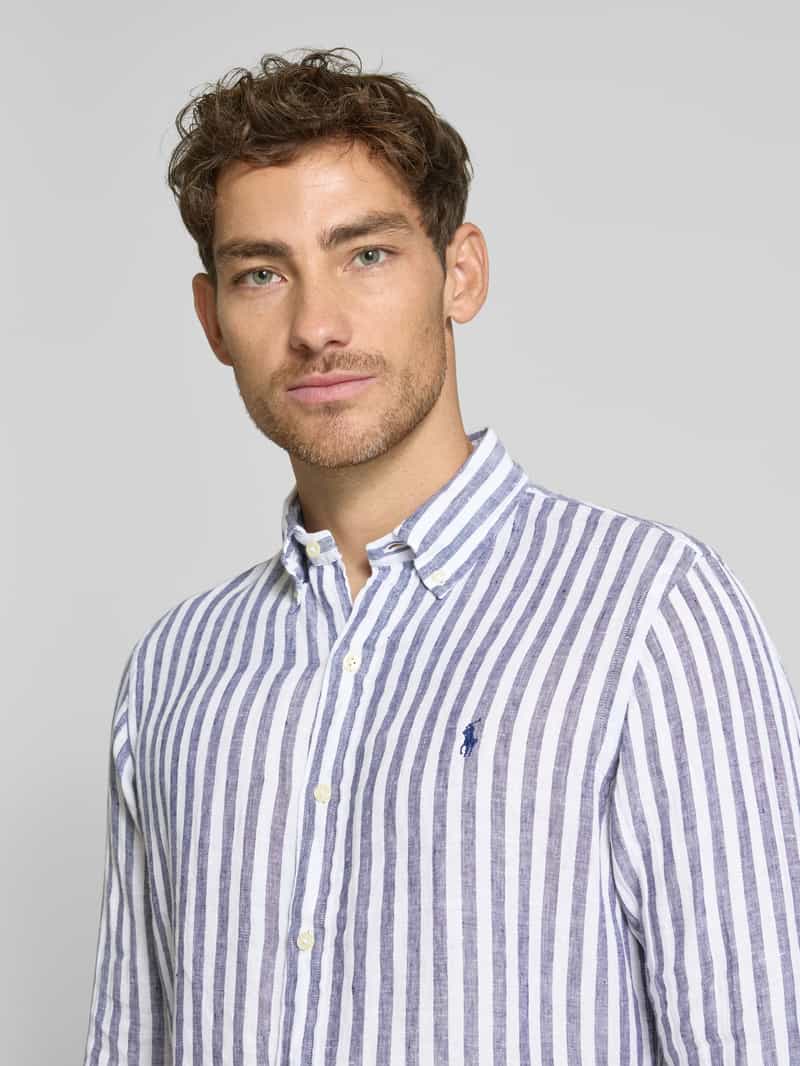 Polo Ralph Lauren Custom fit linnen overhemd met button-downkraag