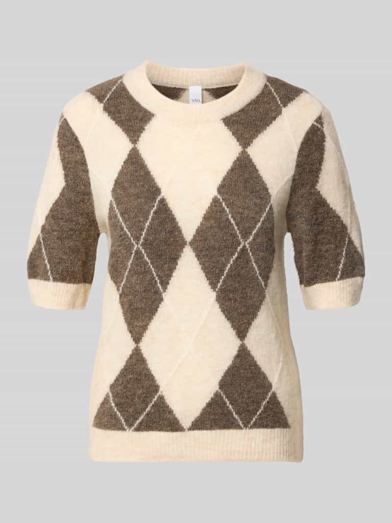 YAS Gebreide pullover van wolmix met 1 2-mouwen model 'JOHI'