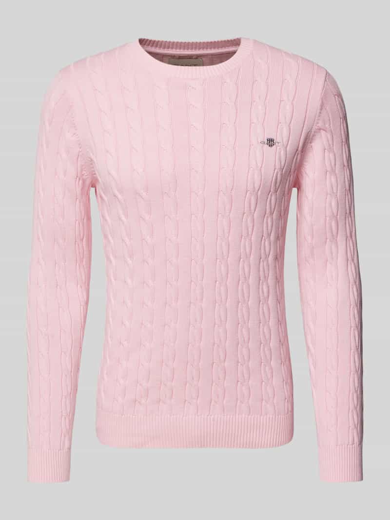 Gant Gebreide pullover met ronde hals