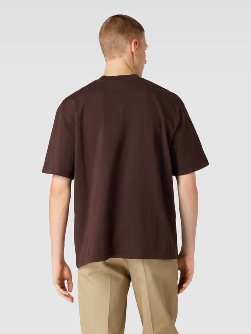 Oversized T-shirt met labelstitching, model 'MANOR' Pegador