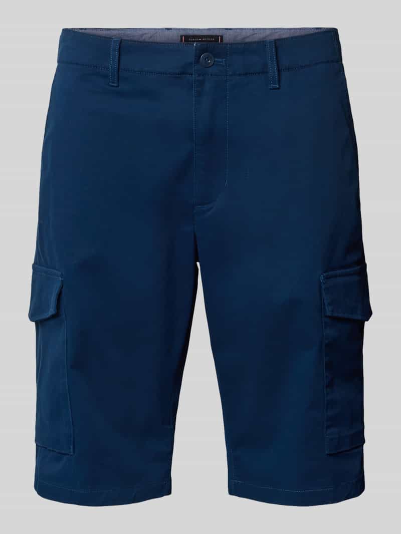 Tommy Hilfiger Regular fit korte cargobroek van een mix van katoen en elastaan