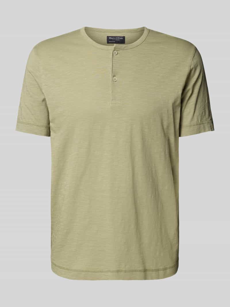 Marc O'Polo Regular fit henley-shirt van puur katoen