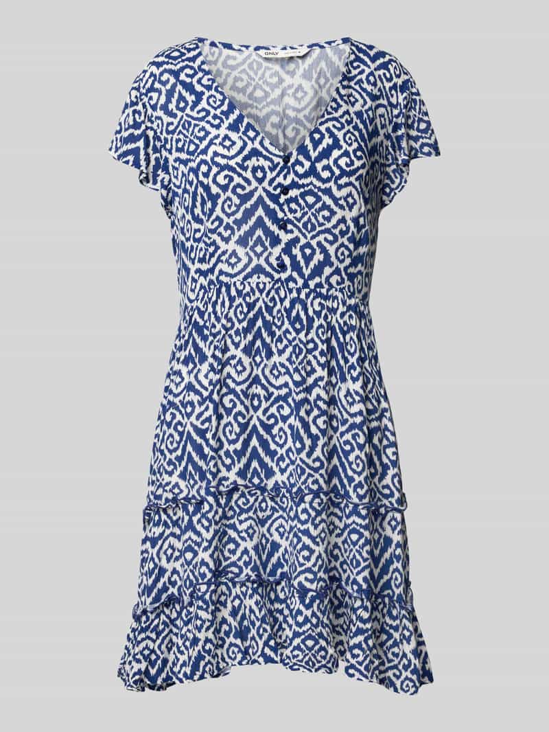 Only Getailleerde mini-jurk van pure viscose model 'CLAUDETTE'