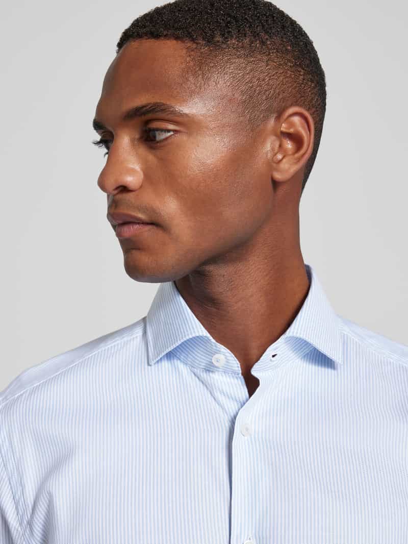 Boss Slim fit zakelijk overhemd met haaikraag model 'Hank'