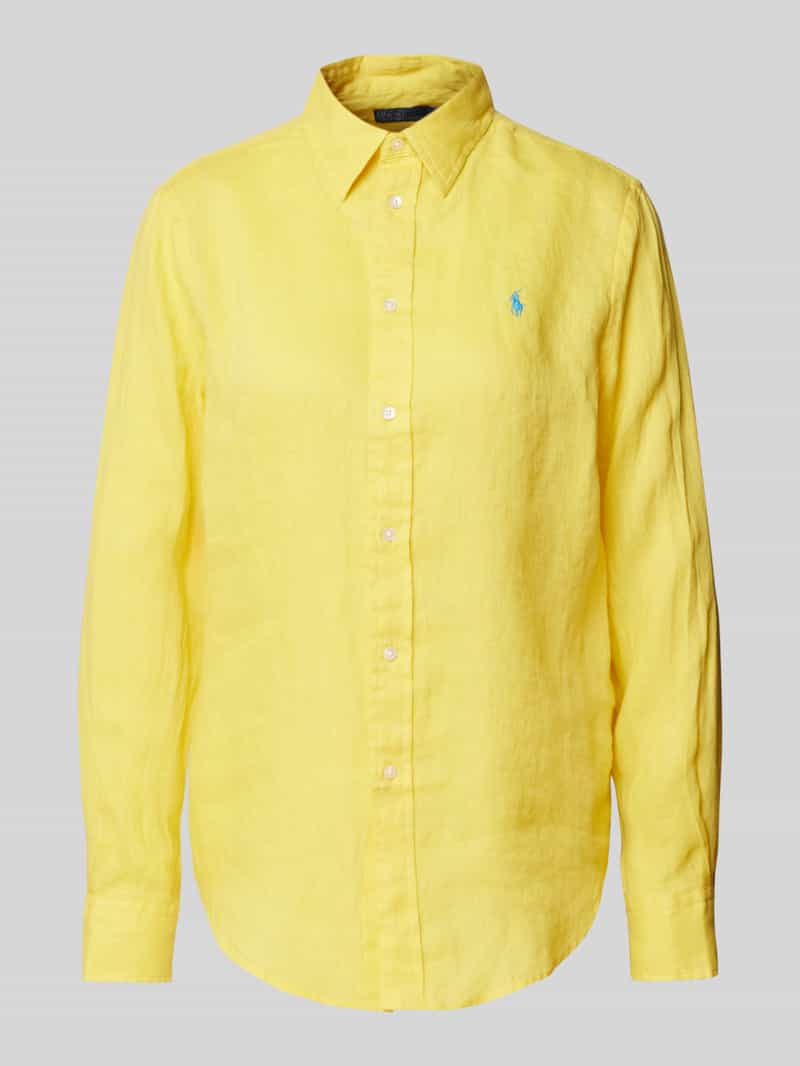 Polo Ralph Lauren Loose fit overhemdblouse van puur linnen met knoopsluiting