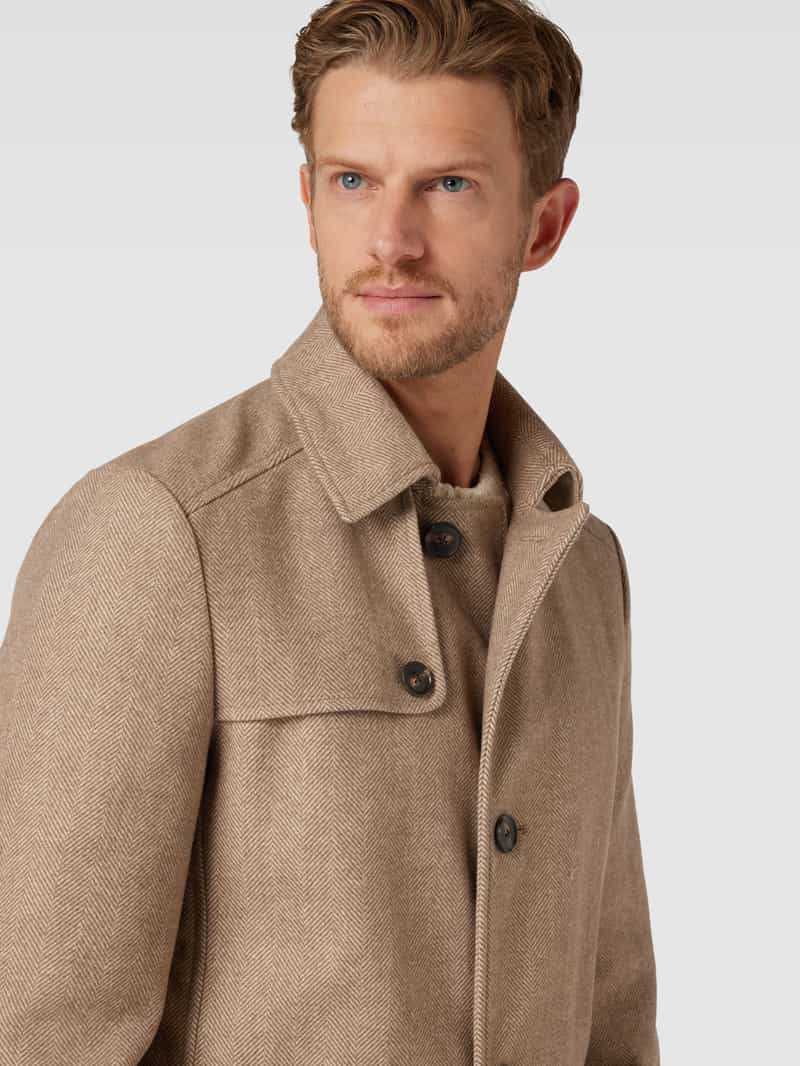 s.Oliver BLACK LABEL Lange jas met mouwtrensjes