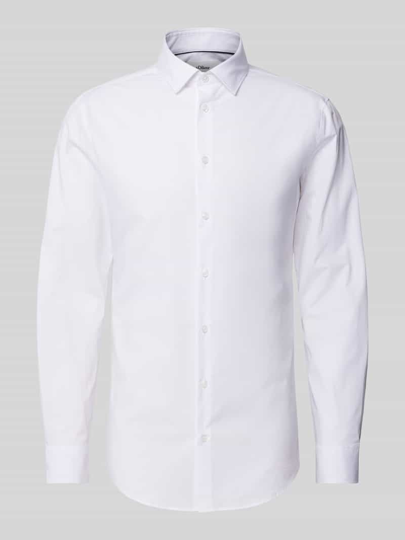 s.Oliver BLACK LABEL Shaped fit zakelijk overhemd van katoenstretch