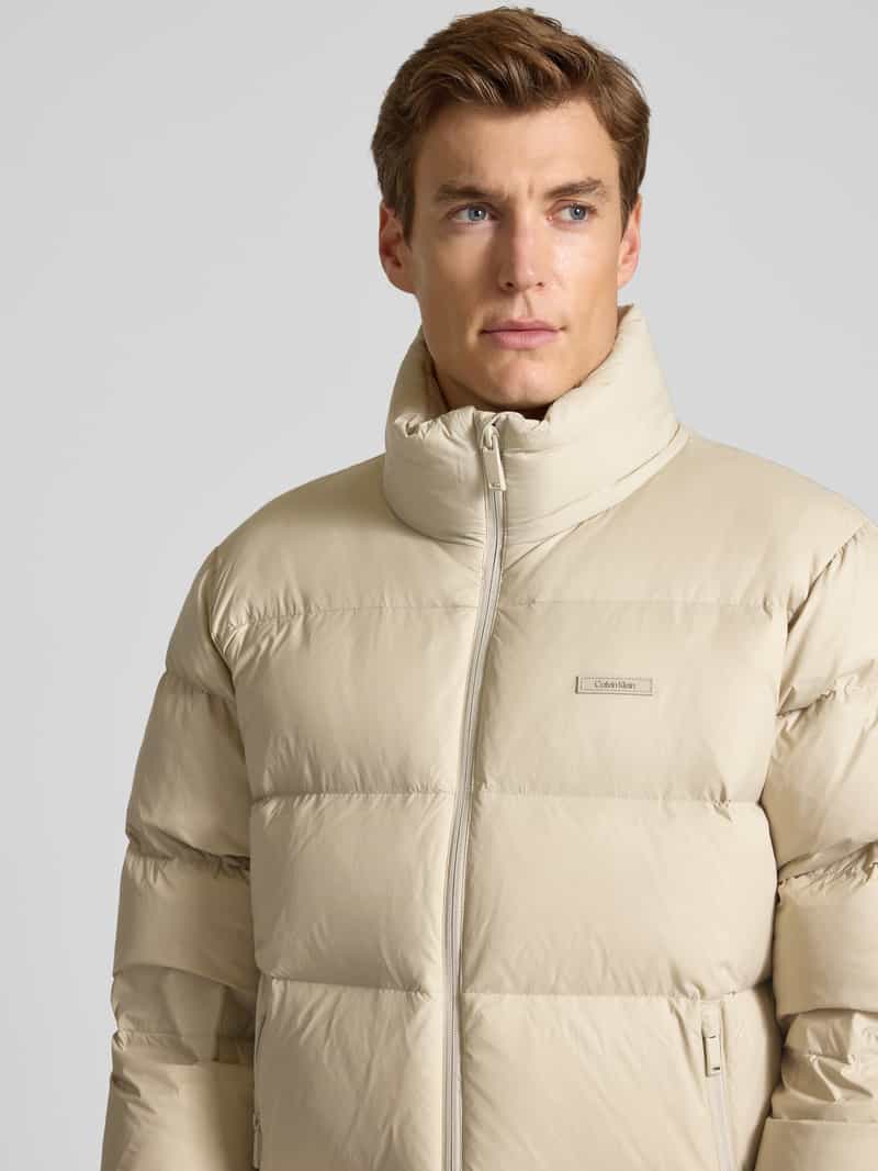 CK Calvin Klein Gewatteerd jack met opstaande kraag