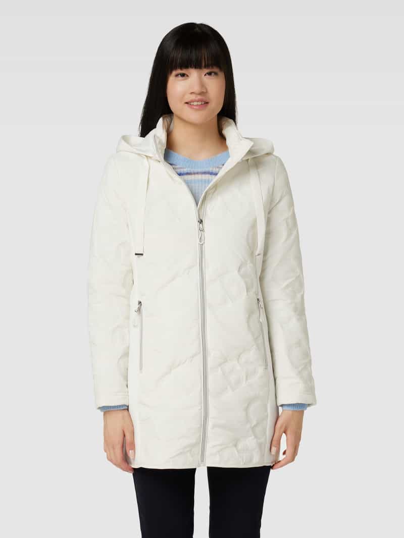 Hybride jack met inzet van scuba en capuchon Christian Berg Woman Selection