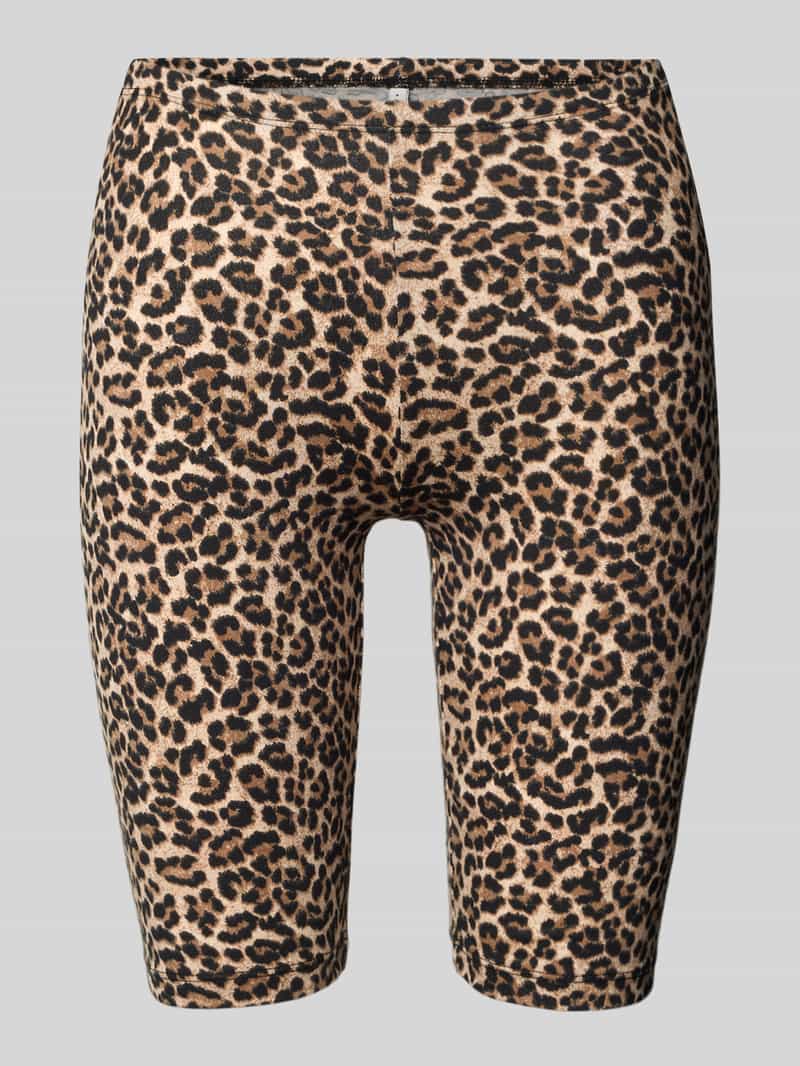 Only Slim fit fietsbroek met all-over motief model 'LIVE LOVE'