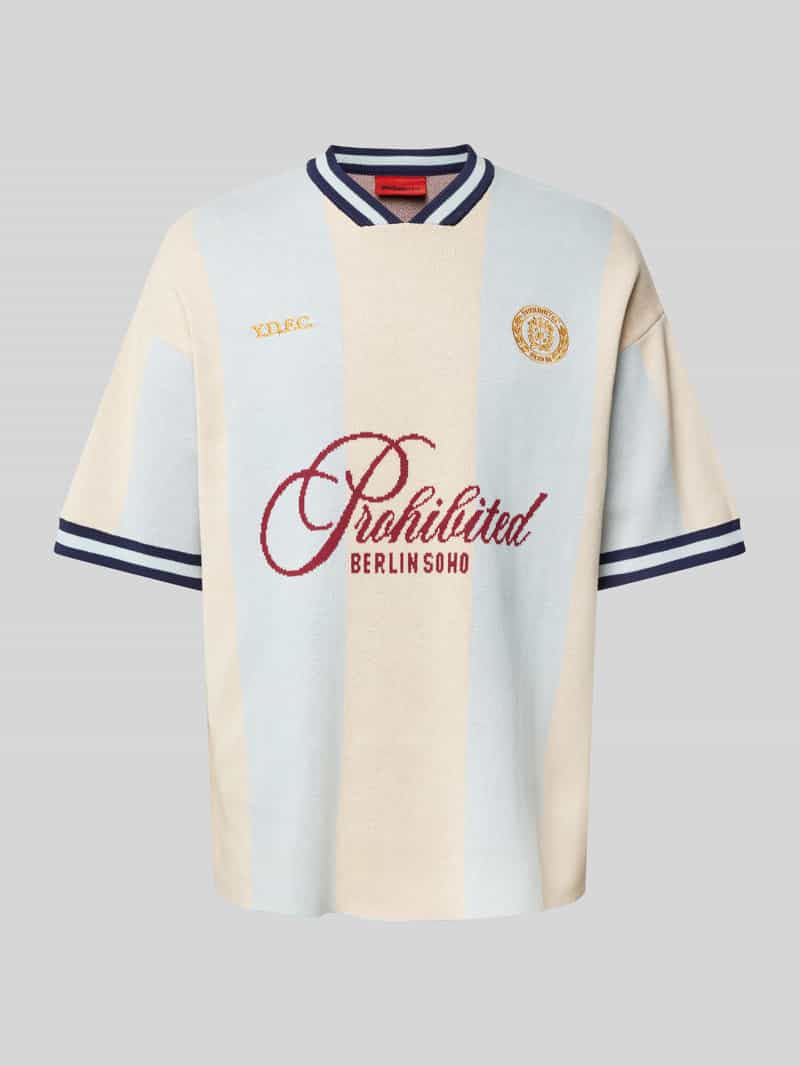 PROHIBITED Gebreide pullover met 1 2-mouwen