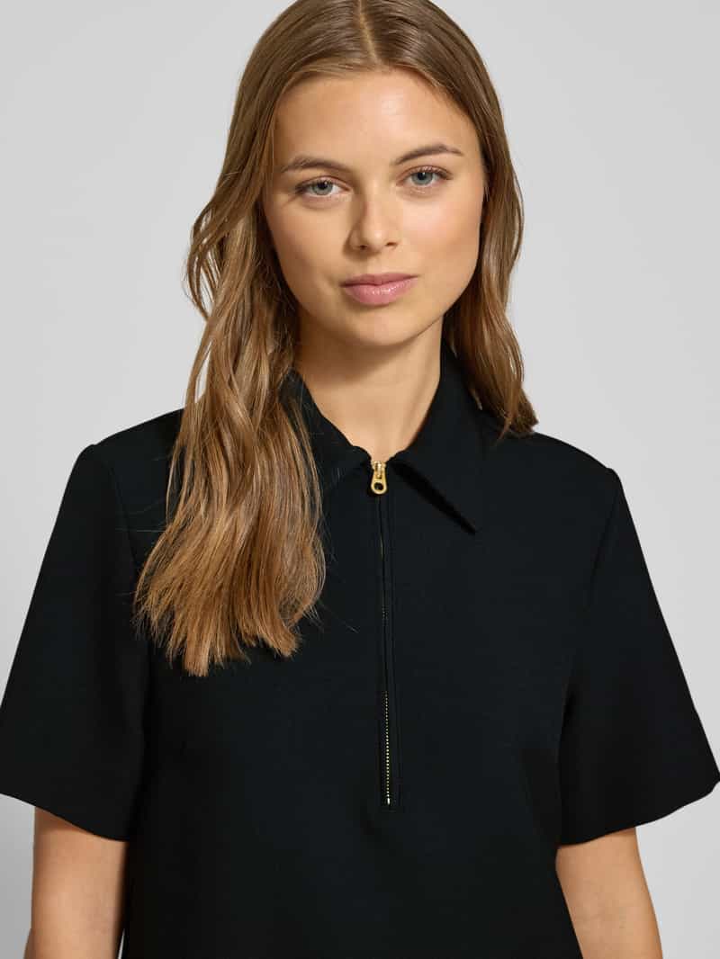 Tommy Hilfiger Regular fit zakelijke jurk met korte ritssluiting model 'PUNTO KNEE'