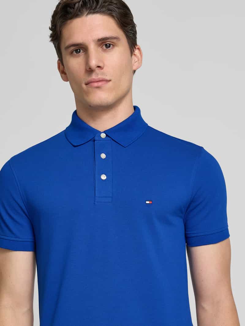 Tommy Hilfiger Slim fit poloshirt met logostitching model '1985'