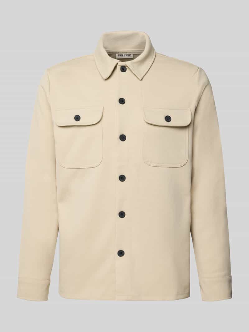 Only & Sons Regular fit overhemdjack met licht structuurmotief model 'NEWKODYL'