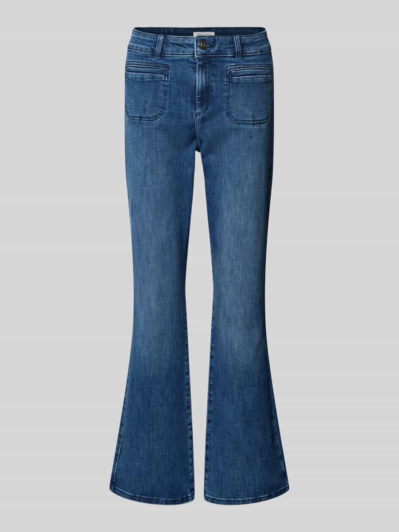 Christian Berg Woman Bootcut fit jeans met riemlussen