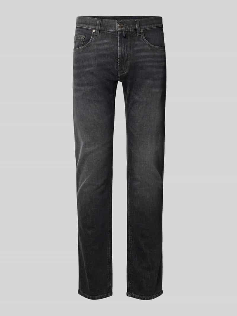 Pierre Cardin Tapered fit jeans in used-look model 'Lyon'