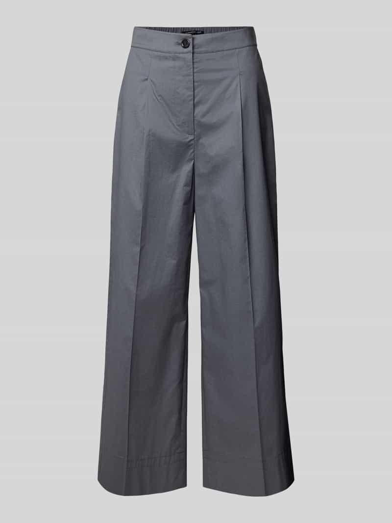 LUISA CERANO Wide leg bandplooibroek met elastische band