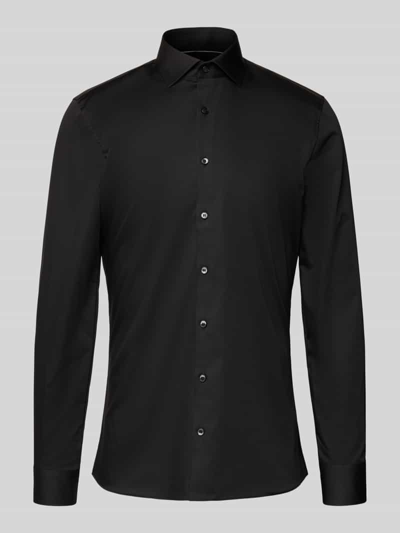 Super slim fit zakelijk overhemd met kentkraag