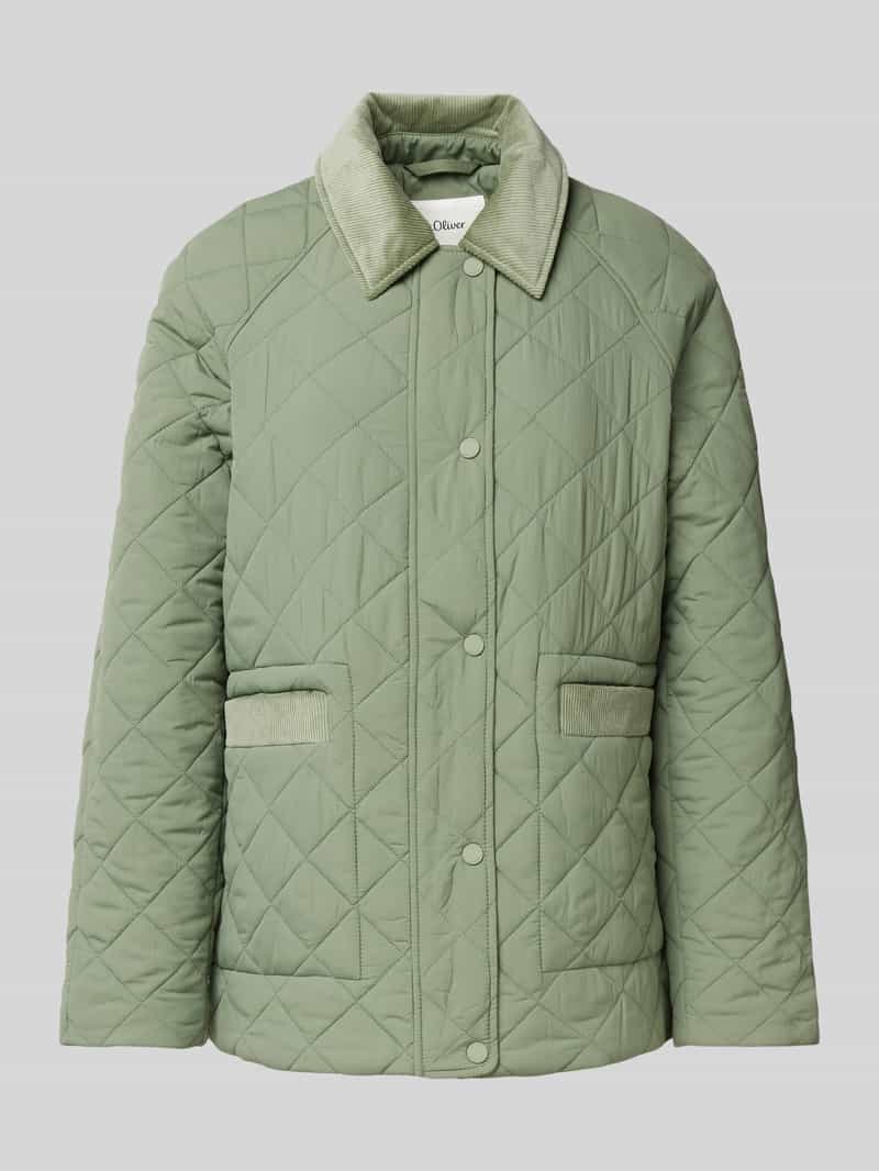 s.Oliver RED LABEL Relaxed fit gewatteerd jack met koorddetails
