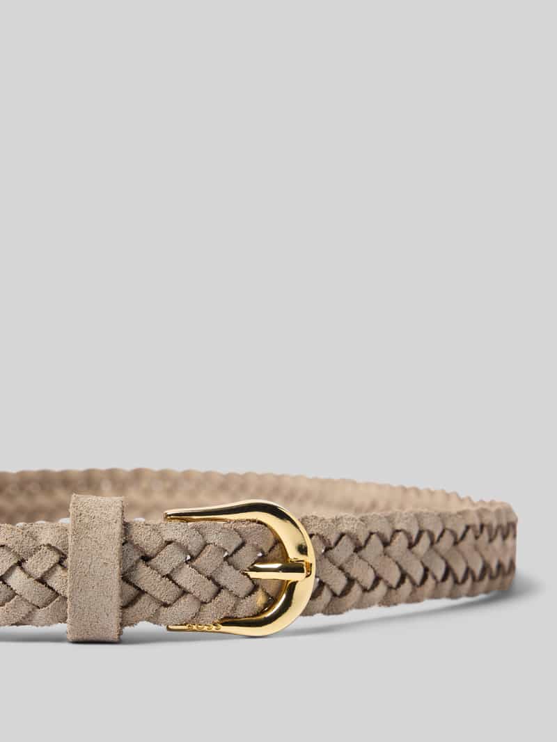 Boss Leren riem in gevlochten look model 'Carol'