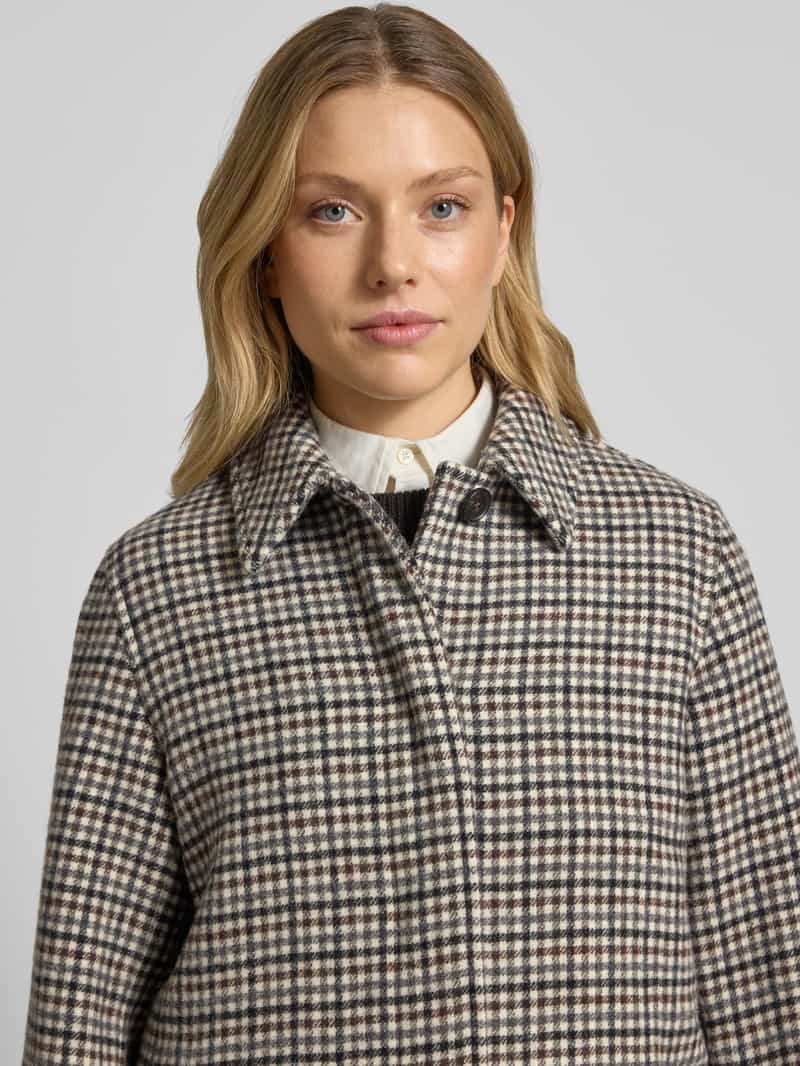 Gant Regular fit lange jas met platte kraag model 'Car'