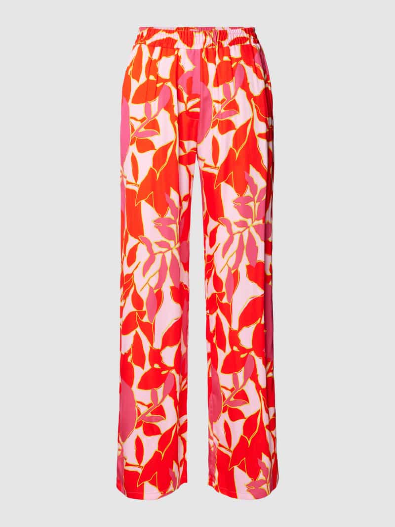 Smith and Soul Regular fit stoffen broek met all-over print