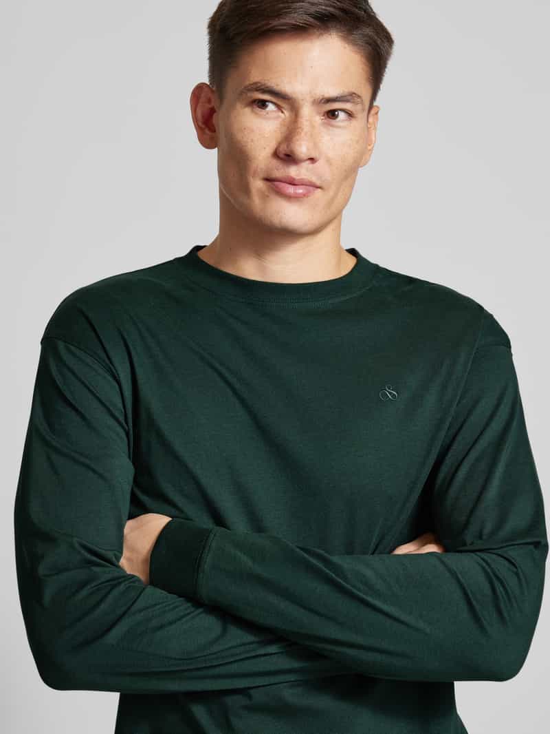 Scotch & Soda Regular fit shirt met lange mouwen en labelstitching