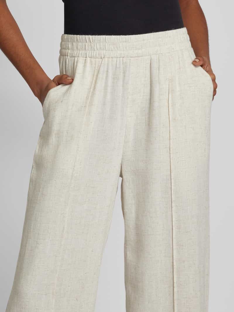 FRANSA Regular fit stoffen broek met vaste bandplooien model 'Atel'