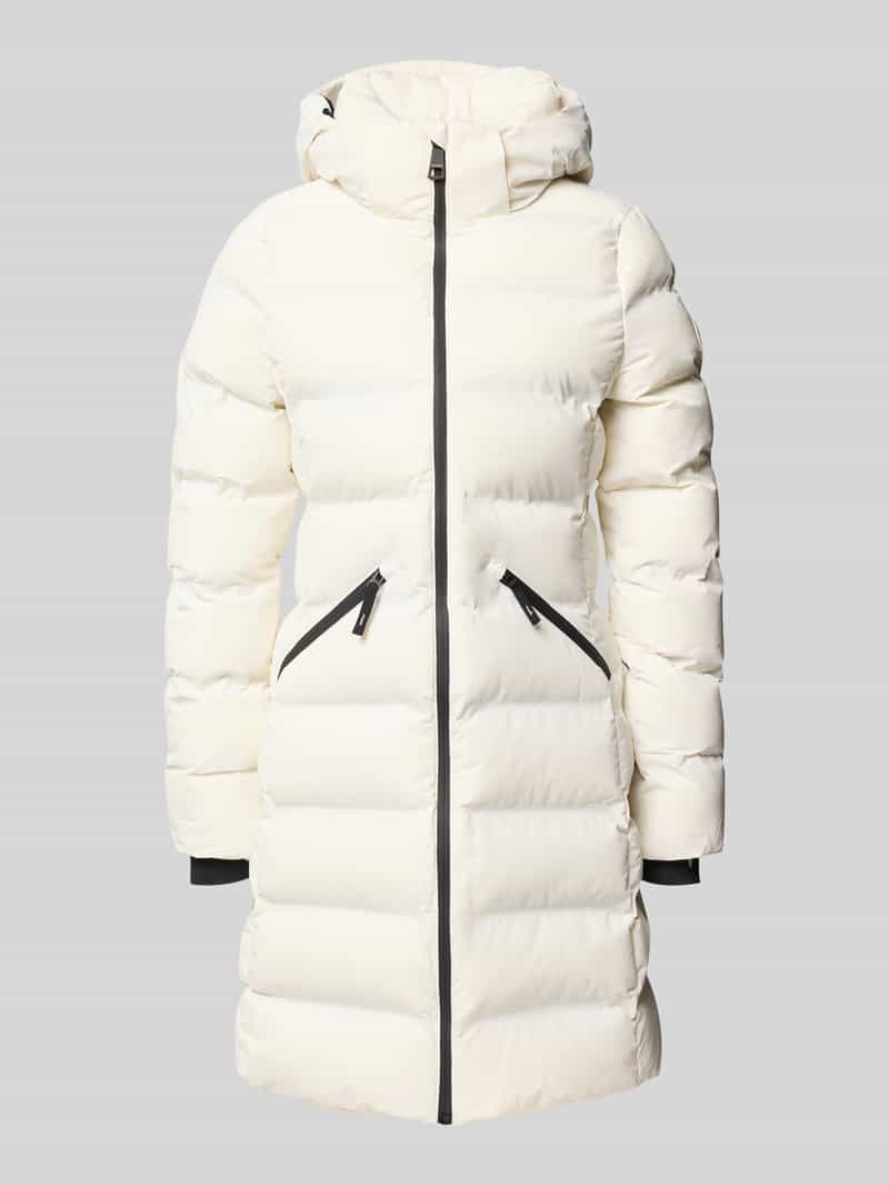 Superdry Regular fit lange jas in doorgestikte look model 'City'