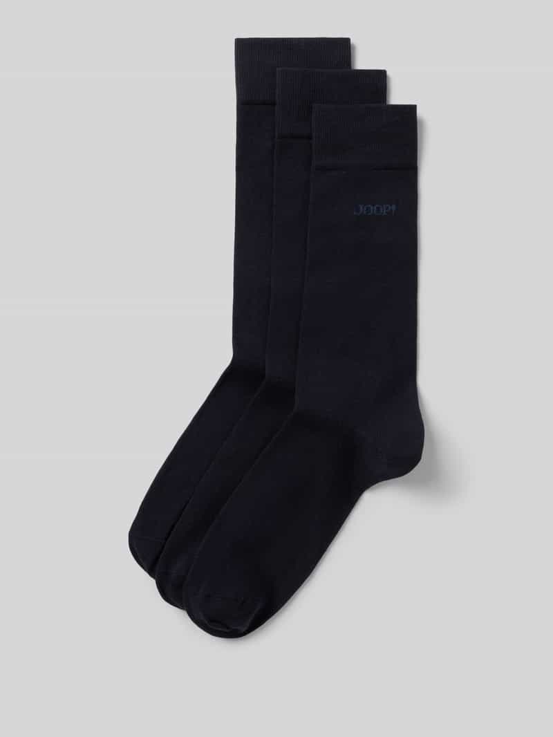 JOOP! Collection Sokken met labeldetail in een set van 3 paar