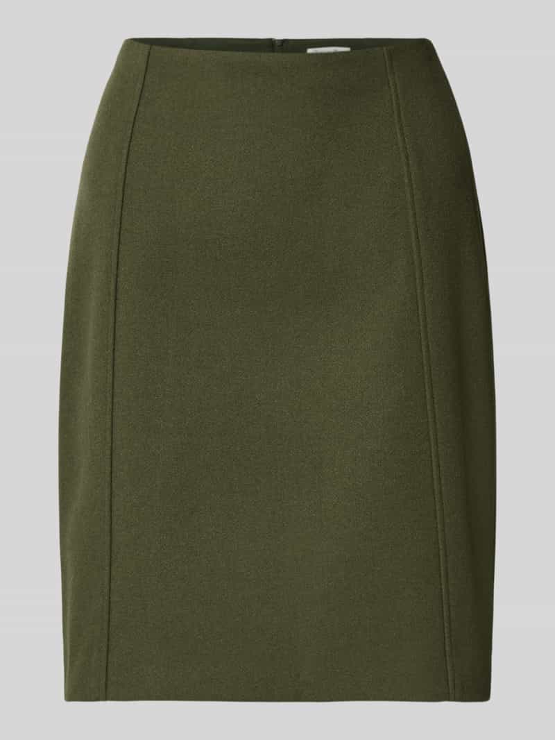 Christian Berg Woman Knielange rok met naadritssluiting